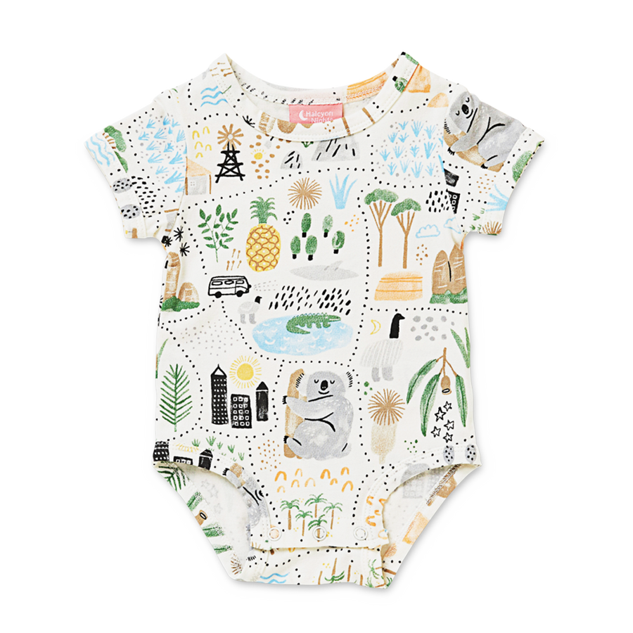 Short Sleeve Bodysuit / Big Adventures