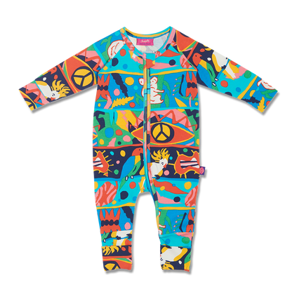 Bush Paradise Long Sleeve Romper