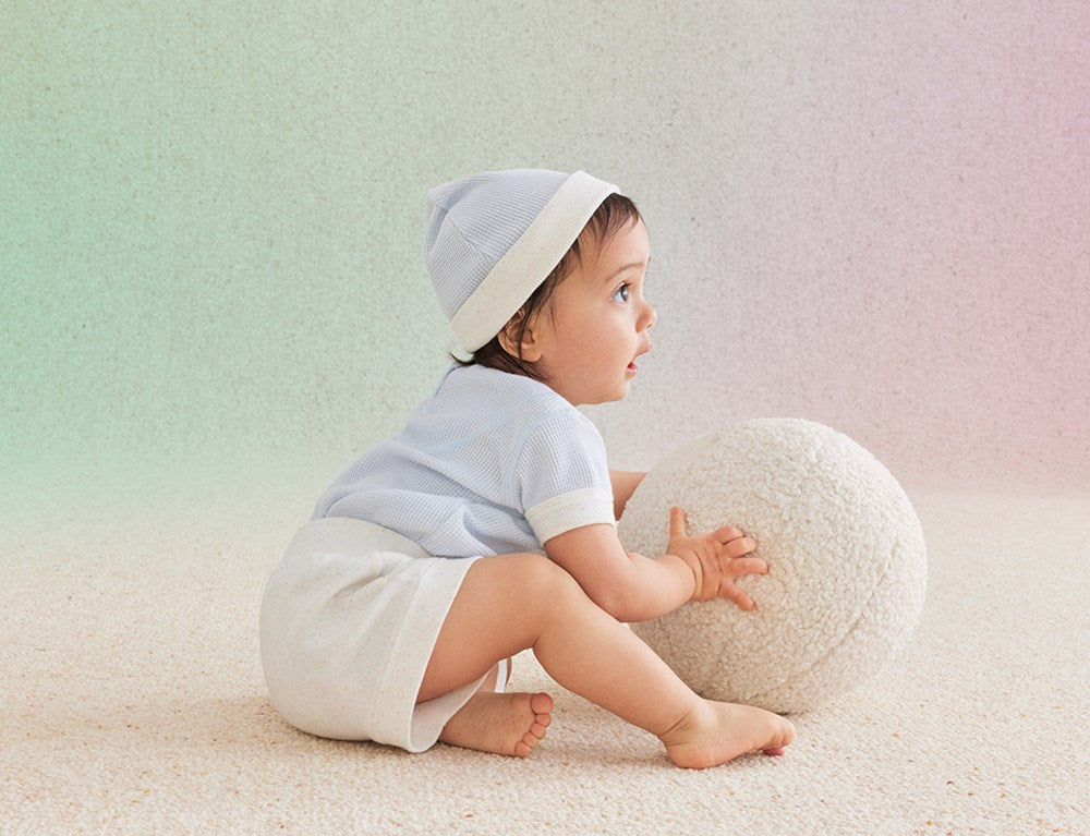 Sky Blue Organic Baby Hat