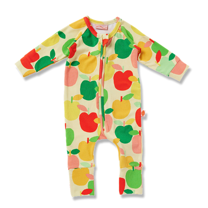 A Is For Apple Baby Long Sleeve Romper
